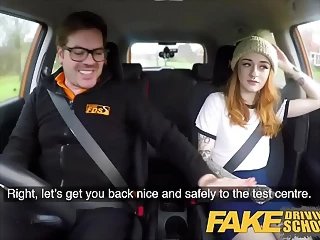 Fake Driving School Jealous Learner With Great Tits Has Loud Orgasms