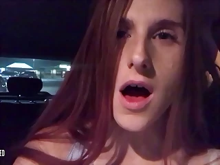 Red Head Tiny Tit Teen Alyssa Hart Sucks Cock In The Public Park And Burping Nun